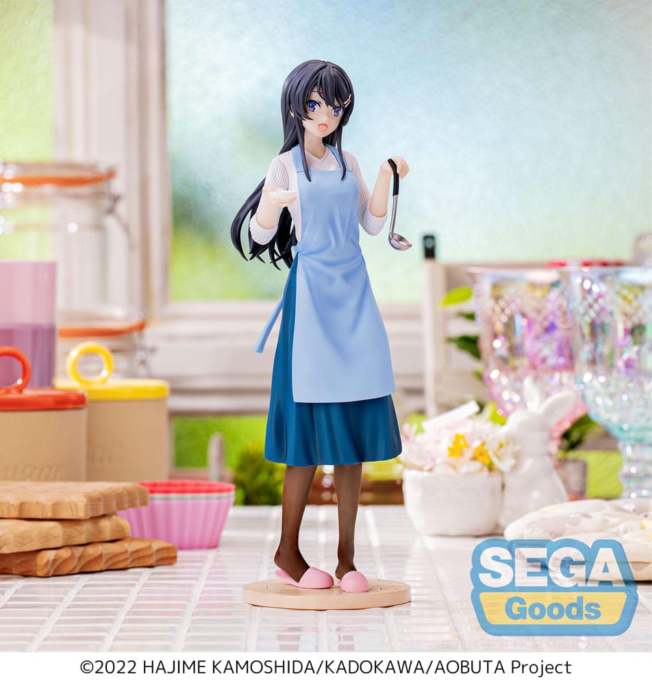 Rascal no sueña con Bunny Girl Senpai Luminasta Estatua PVC Mai Sakurajima Apron 14 CM