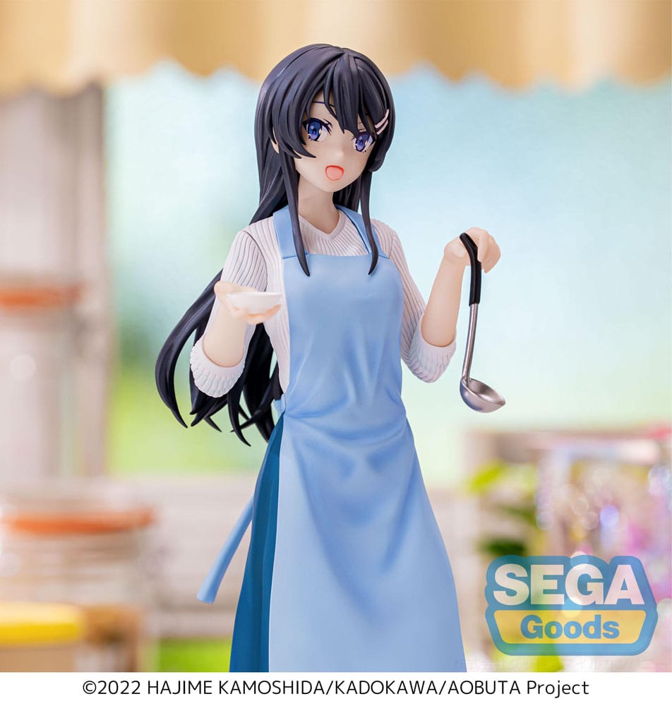 Rascal no sueña con Bunny Girl Senpai Luminasta Estatua PVC Mai Sakurajima Apron 14 CM