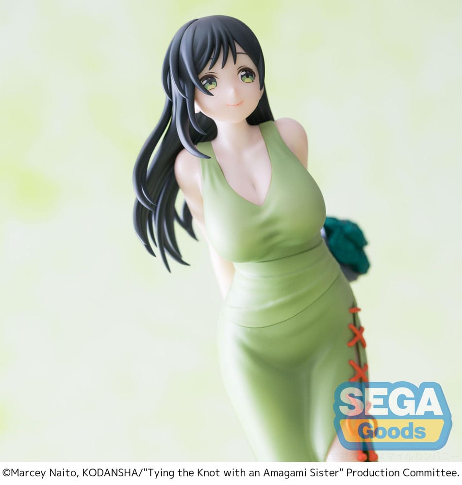 Atar el nudo con una estatua de PVC hermana de Amagami Luminasta yae amagami 20 cm