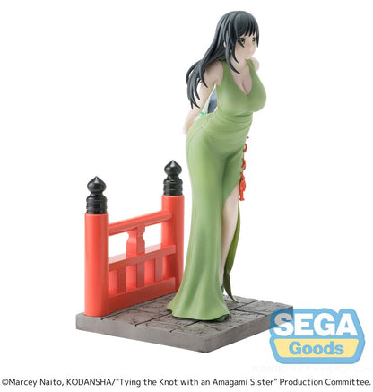 Atar el nudo con una estatua de PVC hermana de Amagami Luminasta yae amagami 20 cm