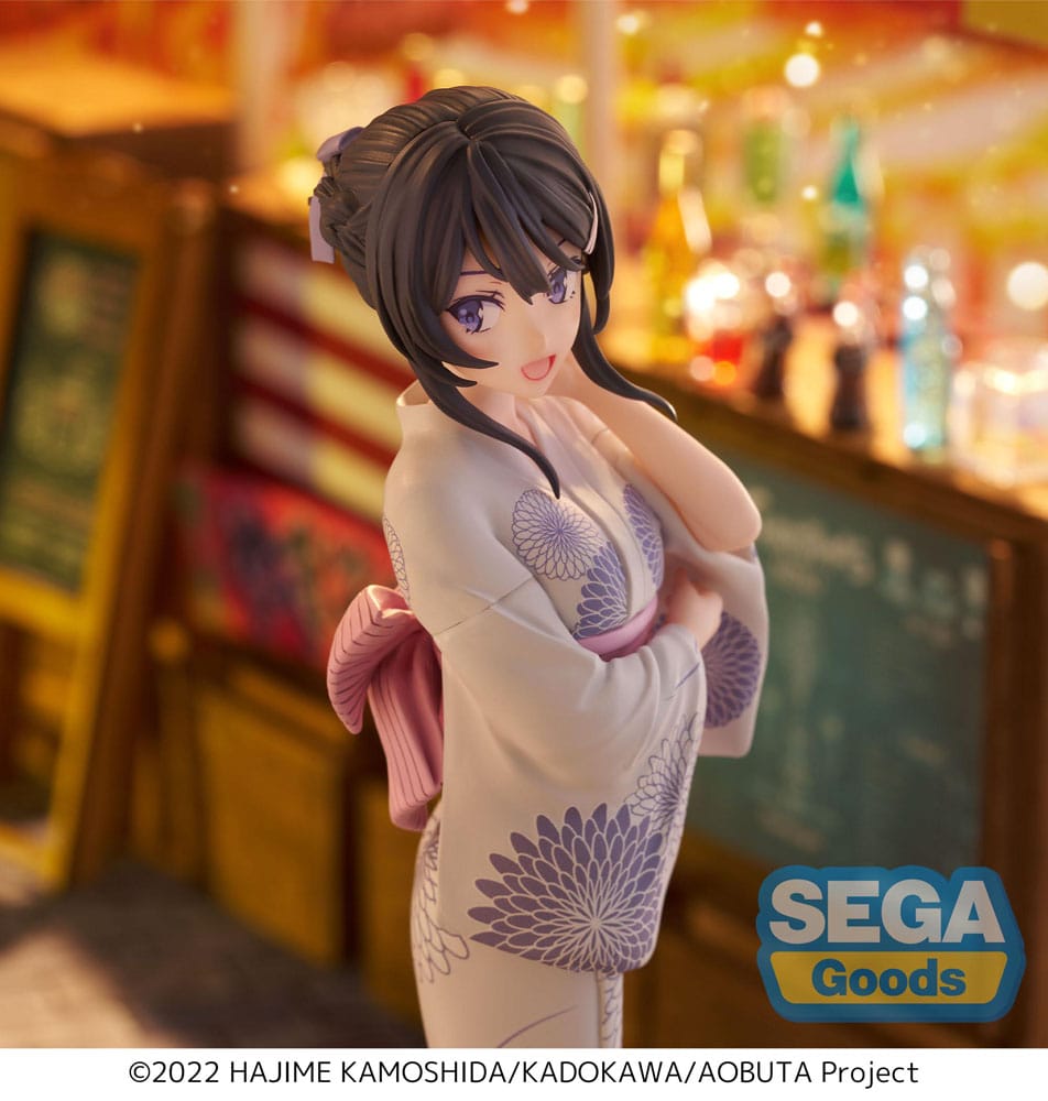 Rascal no sueña con la conejita Senpai Luminasta Estatua de PVC Mai Sakurajima Yukata 22 cm