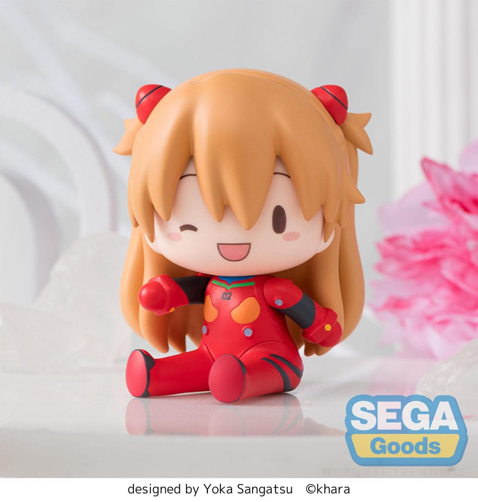 Evangelion: New Theatrical Edition Fuwa Petit Chibi Figur Asuka Plug Suit 8 cm