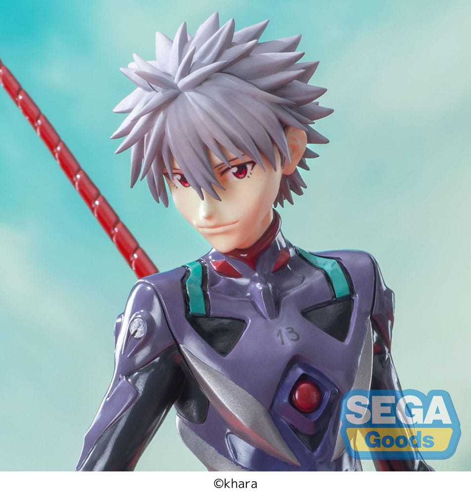 Evangelion: 3.0+1.0 Tri puta u jednom vremenu Luminasta PVC statua Kaworu Nagisa x Longinusovo koplje 21 cm