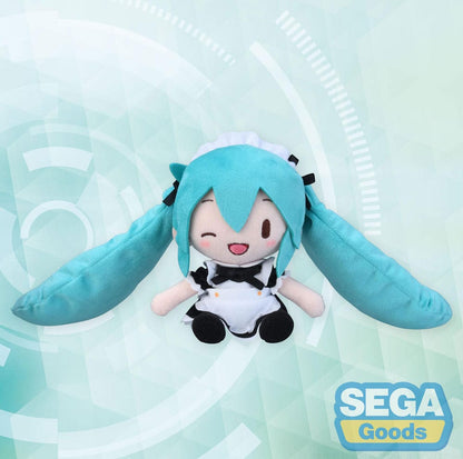 Hatsune Miku Project Diva Arcade Fuwa Petit Mini Plush Figura Miku Maid Ver. (Ex) 16 cm