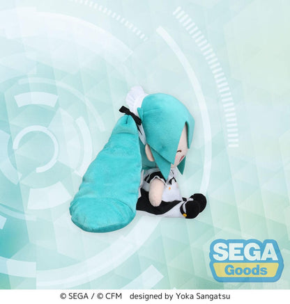 Hatsune Miku Project Diva Arcade Fuwa Petit Mini Plush Figura Miku Maid Ver. (Ex) 16 cm