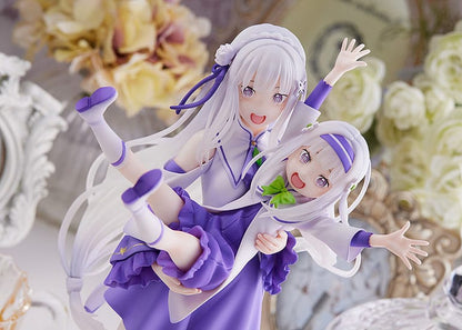 Re: Zero Start Life in een andere wereld PVC -standbeeld 1/7 Emilia & Childhood Emilia 24 cm