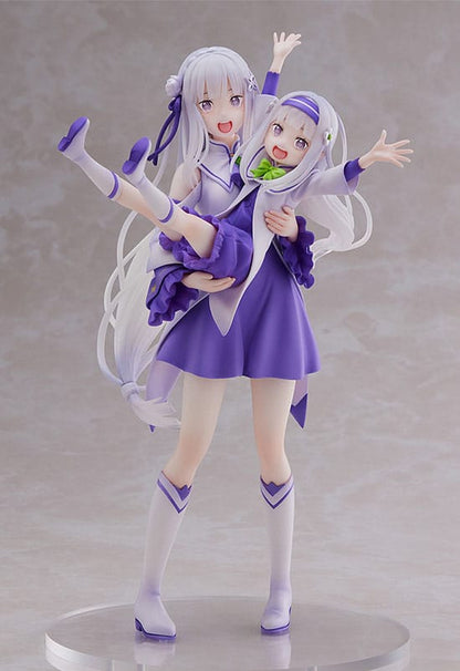 Re: Zero Start Life in een andere wereld PVC -standbeeld 1/7 Emilia & Childhood Emilia 24 cm