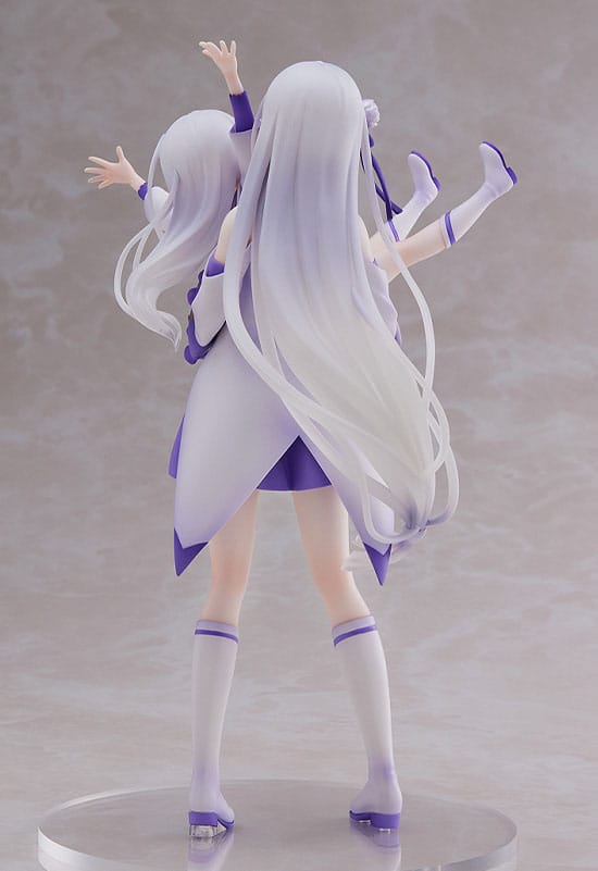 Re: Zero Start Life in een andere wereld PVC -standbeeld 1/7 Emilia & Childhood Emilia 24 cm