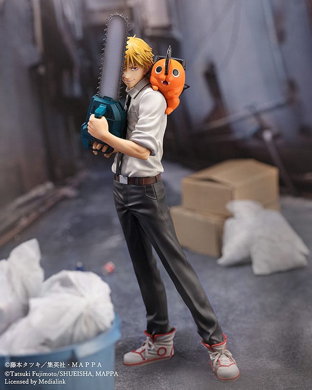 Chainsaw Man S-Fire PVC Statue 1/7 Denji & Pochita 24 cm