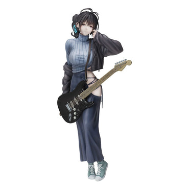 Juroku Illustration PVC Statue Guitare Meimei Robe sans dos 26 cm