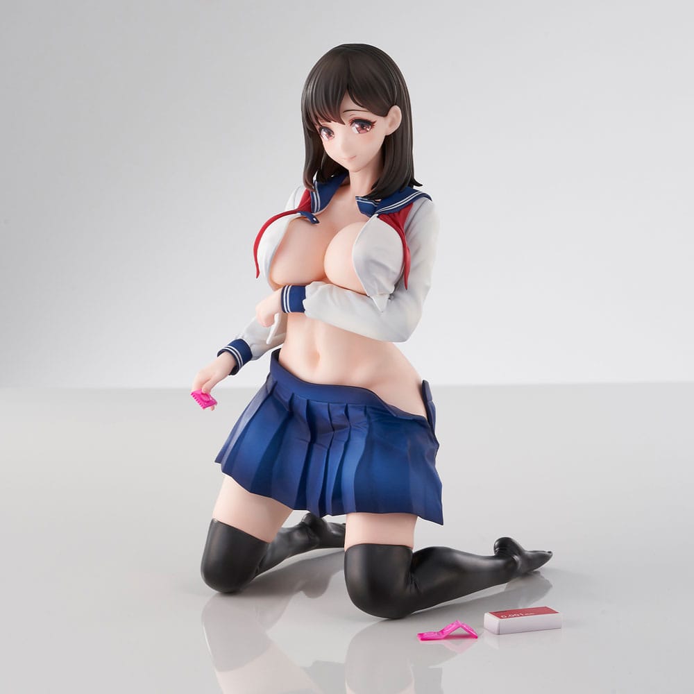 Tomoe Sasamori İllüstrasyon PVC heykeli Aoi Shirasagi 20 cm