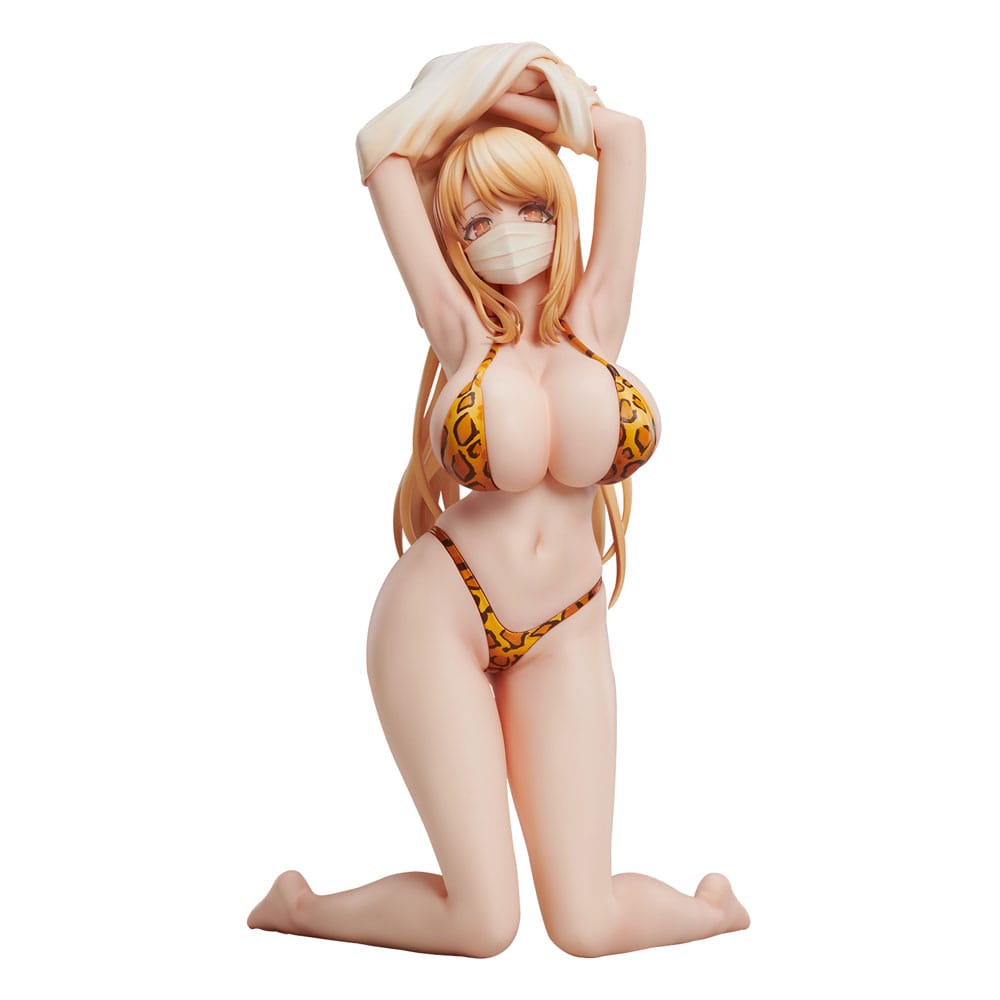 Popqn Ilustración PVC Estatua Leopardo Impresión Swimsuit de 21 cm