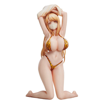 Popqn Ilustración PVC Estatua Leopardo Impresión Swimsuit de 21 cm