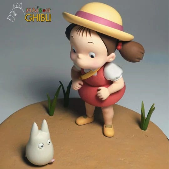 Min nabo Totoro Statue Mei og Little Totoro 14 cm