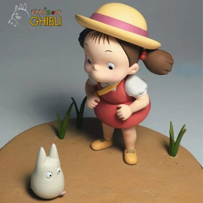 Min nabo Totoro Statue Mei og Little Totoro 14 cm