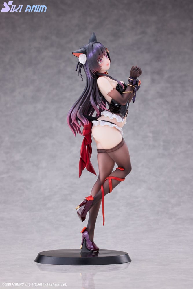 Original karaktär PVC-staty 1/7 Shibarare Cat Ruhuna-chan 26 cm