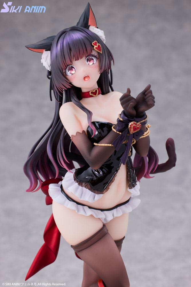 Original karaktär PVC-staty 1/7 Shibarare Cat Ruhuna-chan 26 cm