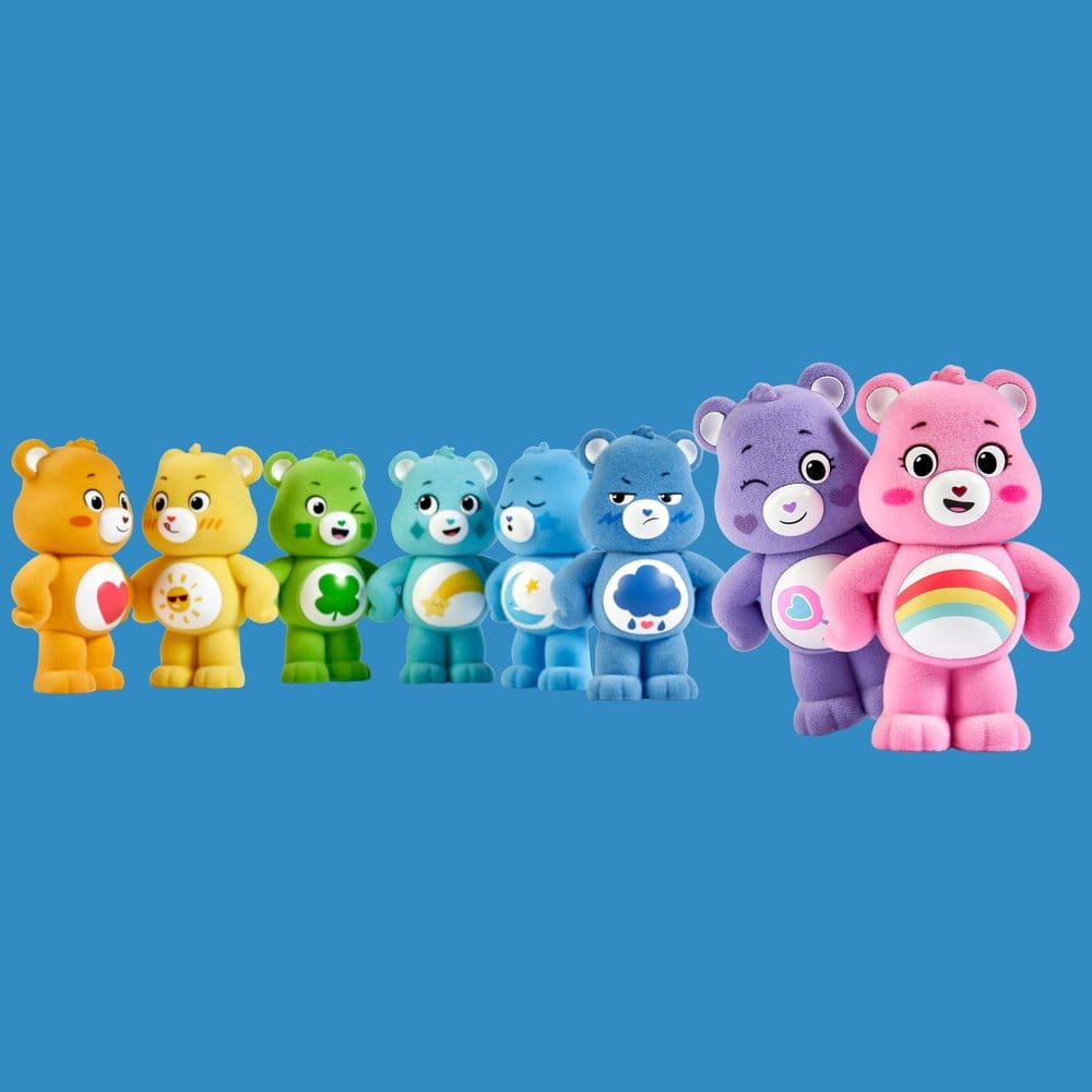 Care Bears flockade figurer Lås upp Magic 8 cm Blind Box Display (8)