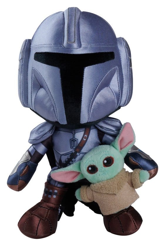 Star Wars Mandalorian Plysfigur Mandalorian & Mini Grogu 25 cm