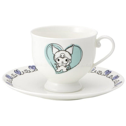 Sanrio Bone China Tassen- und Tellerset Kuromi