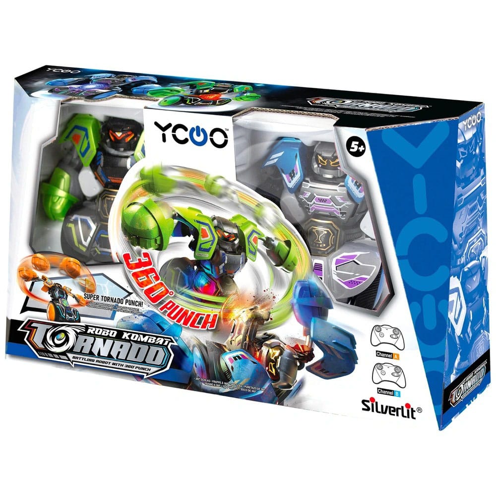 Silverlit Robo Kombat Tornado Remote-Controlled Robots 2er - Sæt grøn/blå