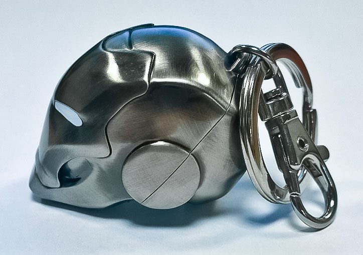 Marvel Comics metal nøglering Iron Man Hjelm Mark II