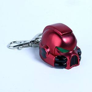 Warhammer 40K Metal Keychain Space Marine MKVII CASHET Blood Angels