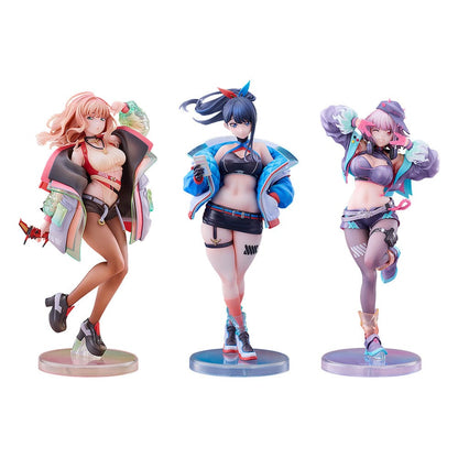 Gridman Universe PVC-beelden 3-pack 1/7 Rikka Takarada, Akane Shinjo, Yume Minami: Dreamy Divas Ver.