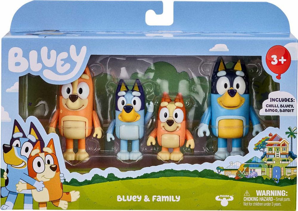 Bluey aksiyon figürleri 4 paket