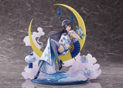 Rascal drømmer ikke om Bunny Girl Senpai PVC Statue 1/7 Mai Sakurajima White Mandarin Dress Ver. 25 cm