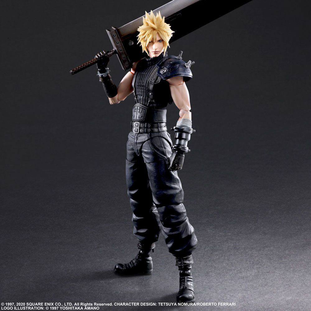 Final Fantasy VII remake Play Arts Kai Action figura Cloud Strife ver. 2 27 cm