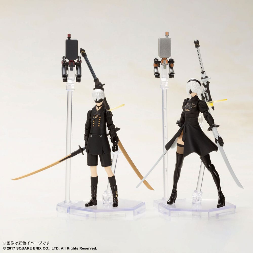 Nier Automata Aksiyon Figürleri Plastik Model Kiti 2B & 9S 7 Cm