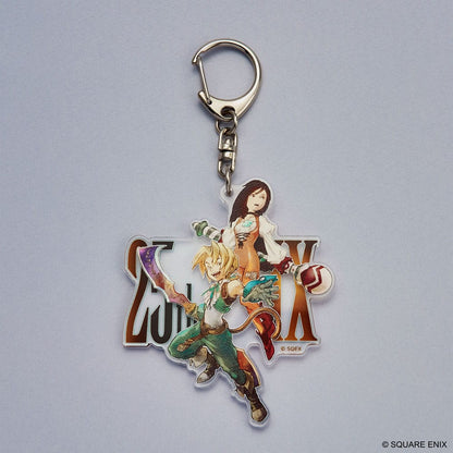 Portachiavi in acrilico Final Fantasy IX 25° anniversario Zidane e granato