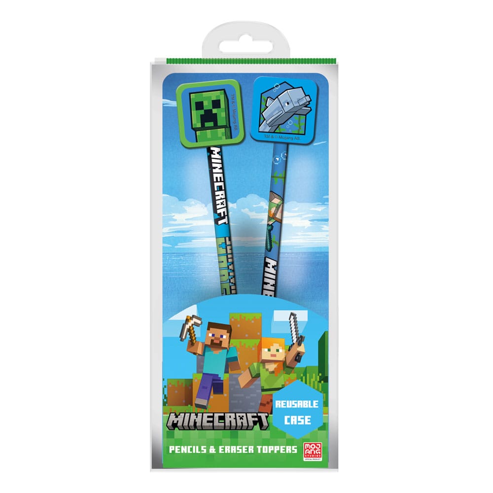 Minecraft lápiz con topper 2 paquete