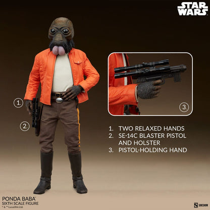 Star Wars Acum & Villainy Action Figura 1/6 Ponda Baba 30 cm