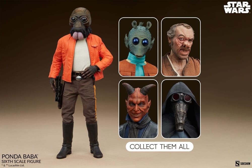 Star Wars Acum & Villainy Action Figura 1/6 Ponda Baba 30 cm