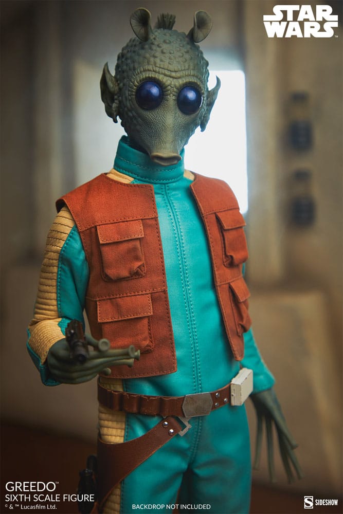 Star Wars feccia e azione malvagia Figura 1/6 Greedo 30 cm