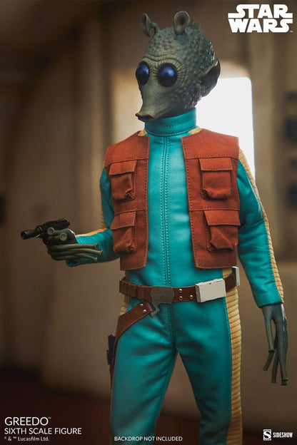 Star Wars feccia e azione malvagia Figura 1/6 Greedo 30 cm