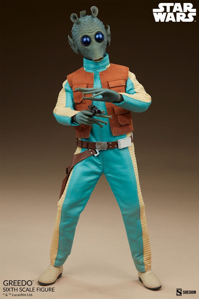 Star Wars feccia e azione malvagia Figura 1/6 Greedo 30 cm