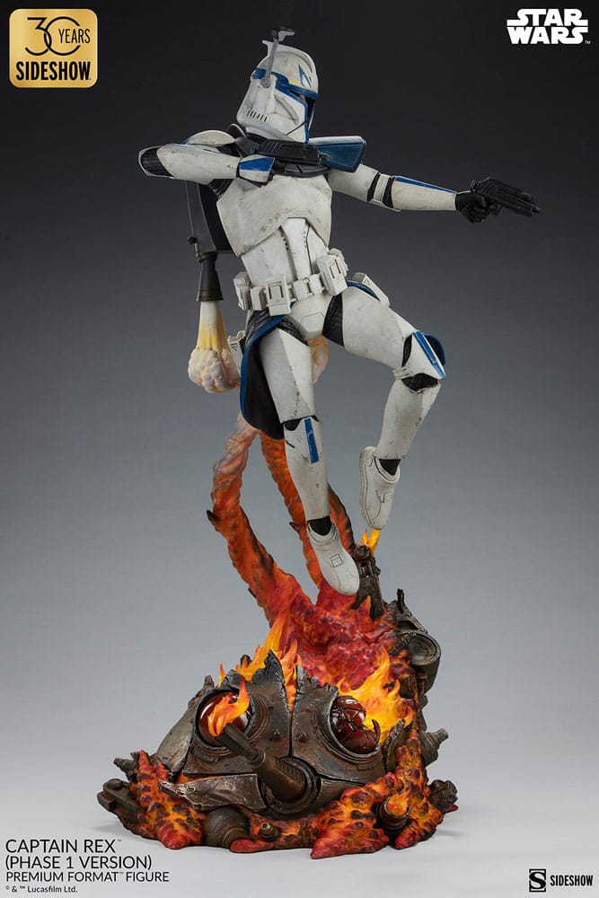 Figura de formato premium de Star Wars Capitán Rex (versión de fase 1) Sidhow exclusivo de 68 cm