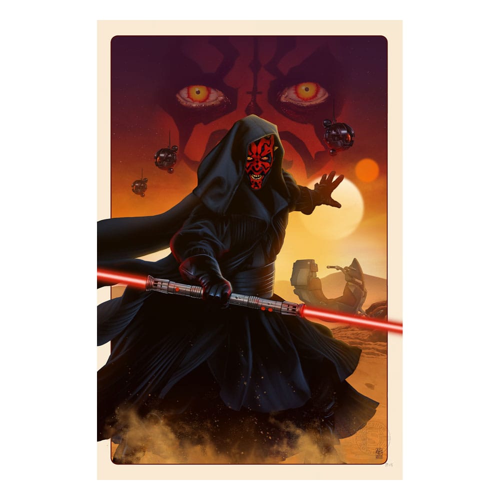 Star Wars Art Print Darth Maul: The Phantom Menace 41 x 61 cm - sin marco