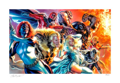Marvel X-Men Kanvas Tablo Felipe Massafera'dan Mutantların Kardeşliği 46 x 66 cm - çerçevesiz
