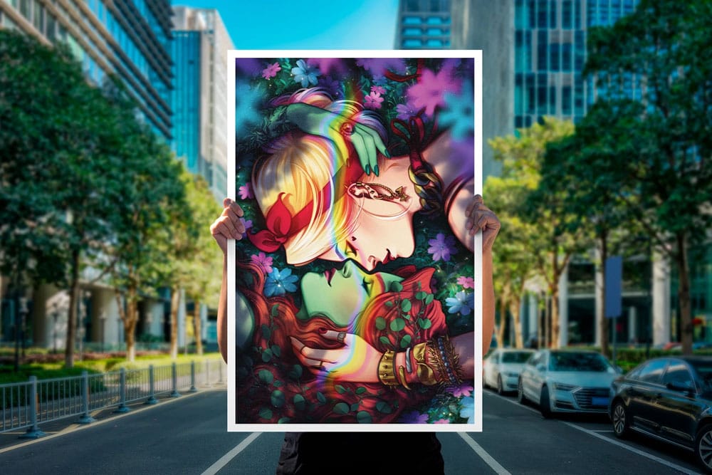 DC Comics Art Print Harley & Ivy 41 x 61 cm - sans cadre