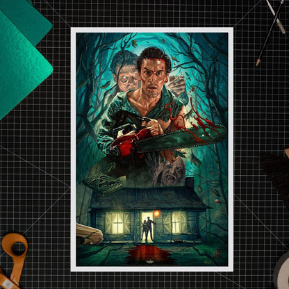 Evil Dead 2: Dead by Dawn Art Print Ash Williams 46 x 61 cm - unframed