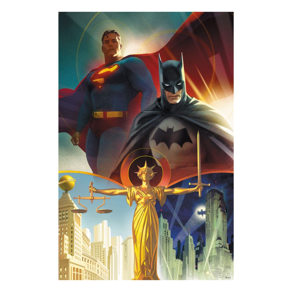 DC Comics Art Print Batman & Superman: le plus fin du monde 41 x 61 cm - sans cadre