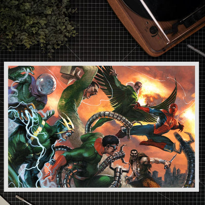 Marvel Art Imprima The Amazing Spider -Man vs Sinister Six 61 x 41 cm - sin marco