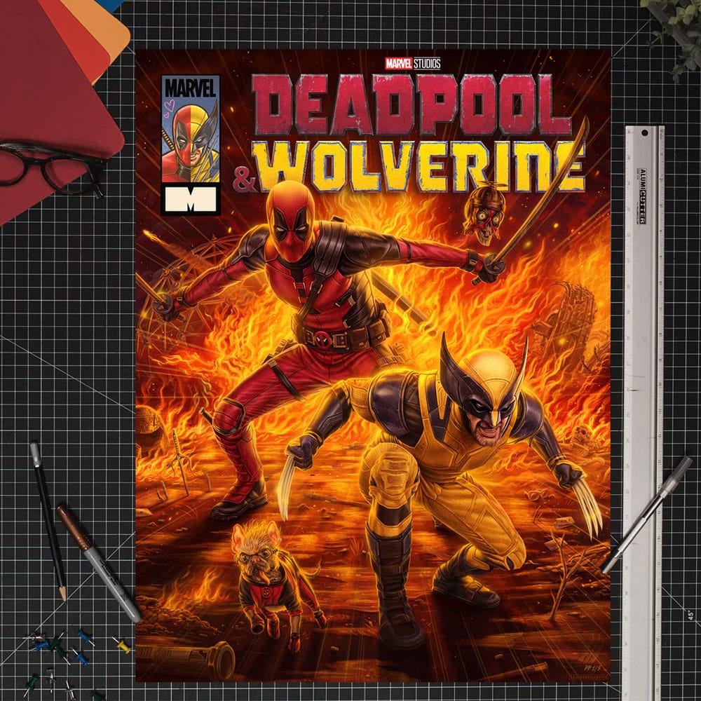 Marvel Art Print Deadpool & Wolverine 46 x 61 cm - sin marco