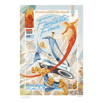 Marvel Fantastic Four #48 Lámina La primera familia de Marvel: ¡Los cuatro fantásticos! 61 x 41 cm - sin marco