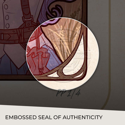 Critical Role Art Print Laura Bailey: 10th Anniversary Art Nouveau-illustrasjoner 46 x 28 cm - uinnrammet