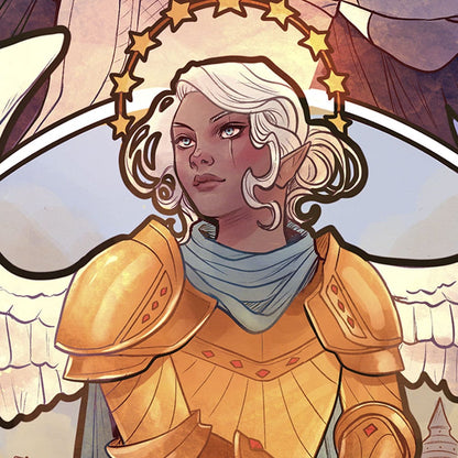 Critical Role Art Print Ashley Johnson : 10e anniversaire Art Nouveau Illustrations 46 x 28 cm - sans cadre